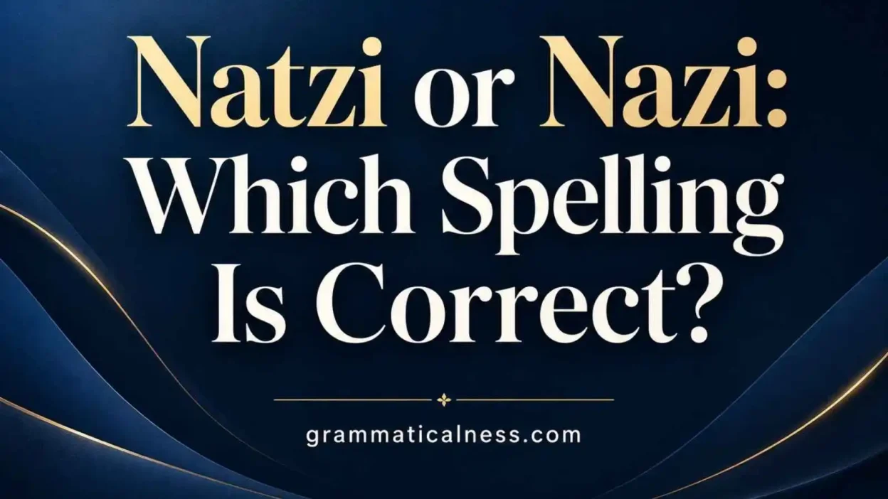 Natzi or Nazi
