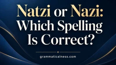 Natzi or Nazi