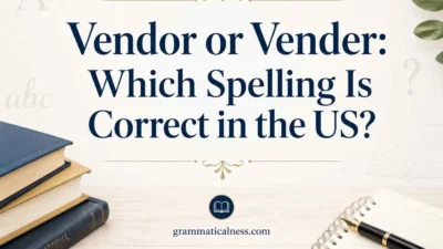 Vendor or Vender