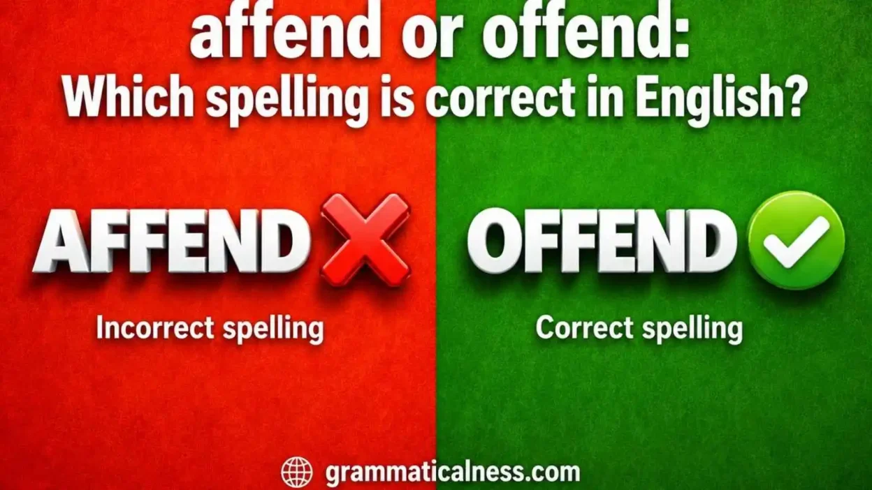affend or offend