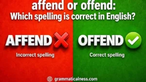 affend or offend