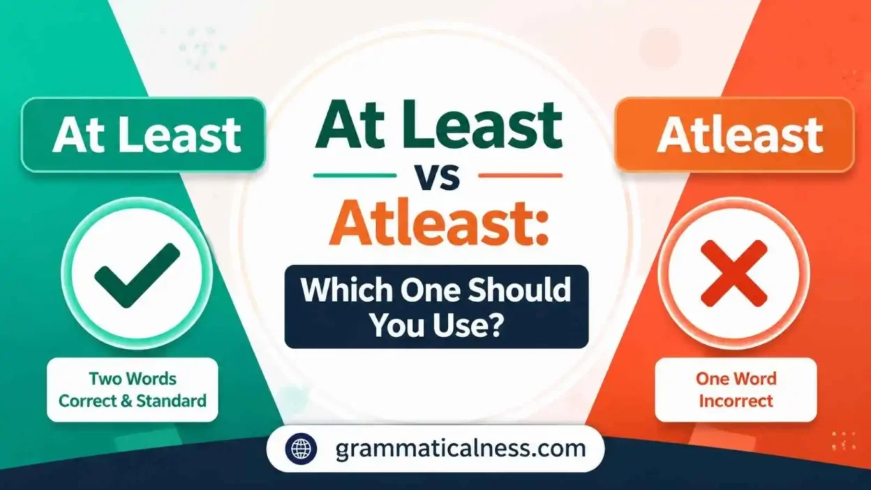 At Least vs Atleast