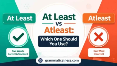 At Least vs Atleast