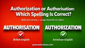 Authorization or Authorisation