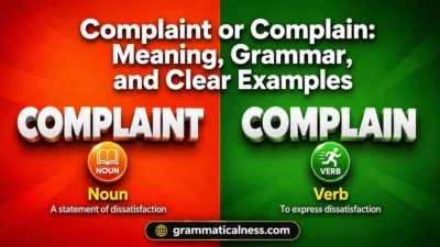 Complaint or Complain