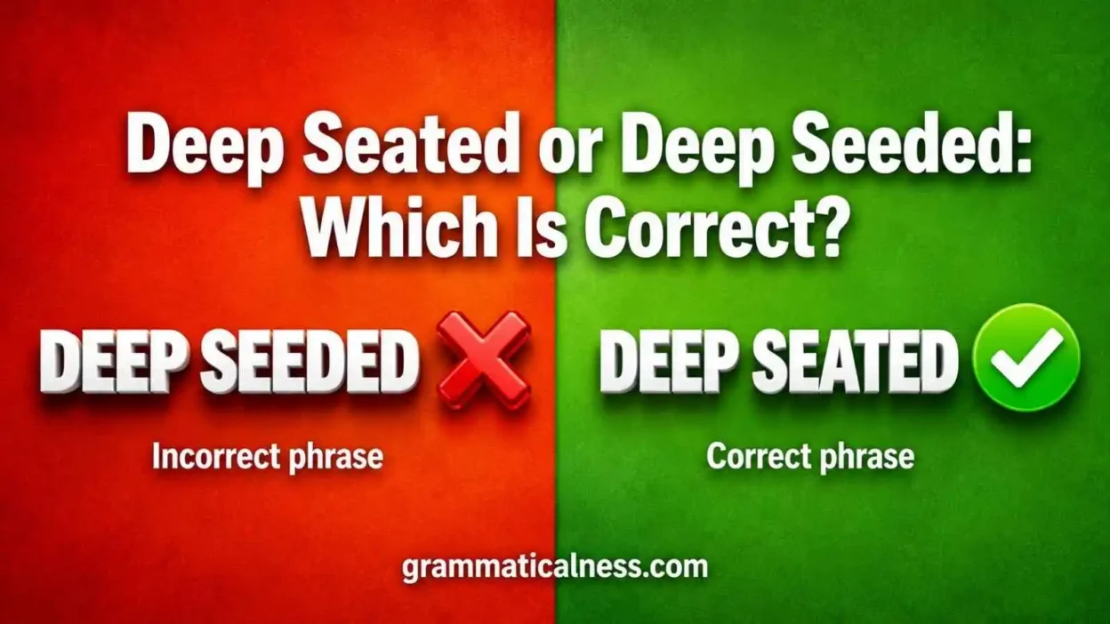 Deep Seated or Deep Seeded