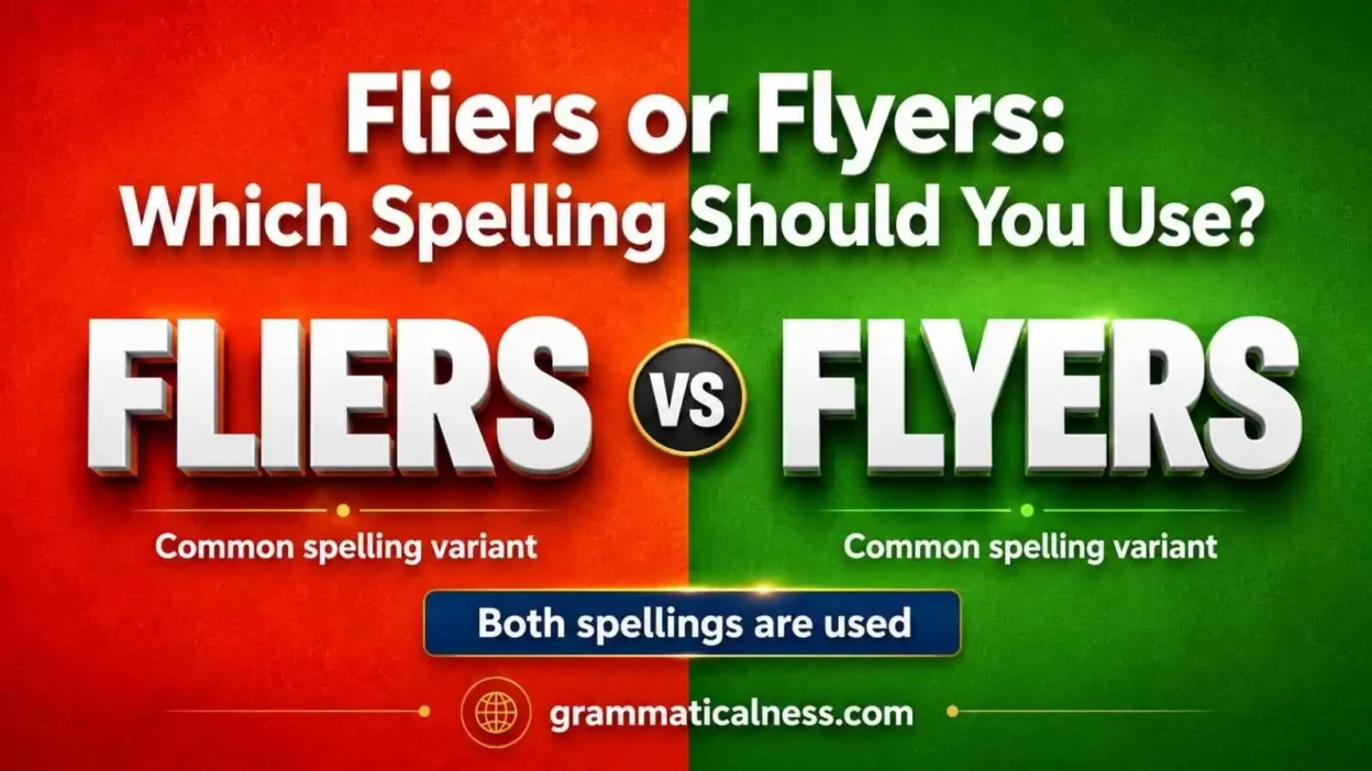Fliers or Flyers