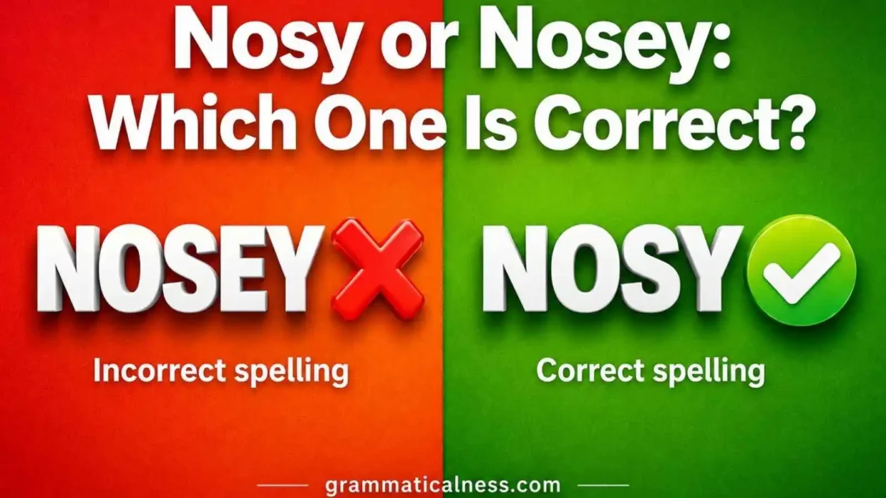Nosy or Nosey
