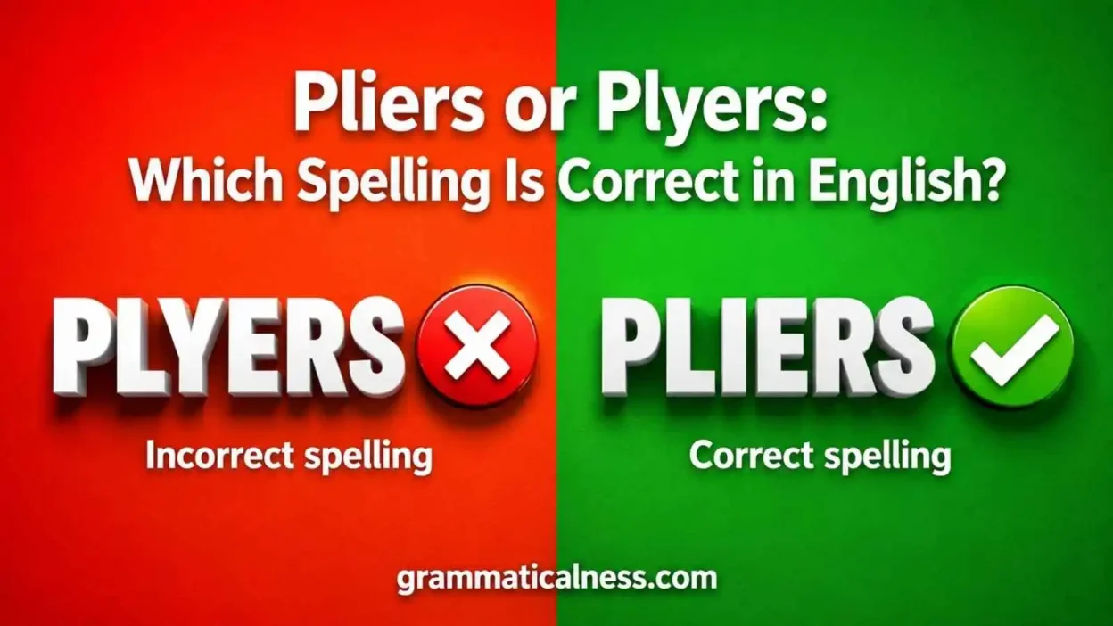 Pliers or Plyers