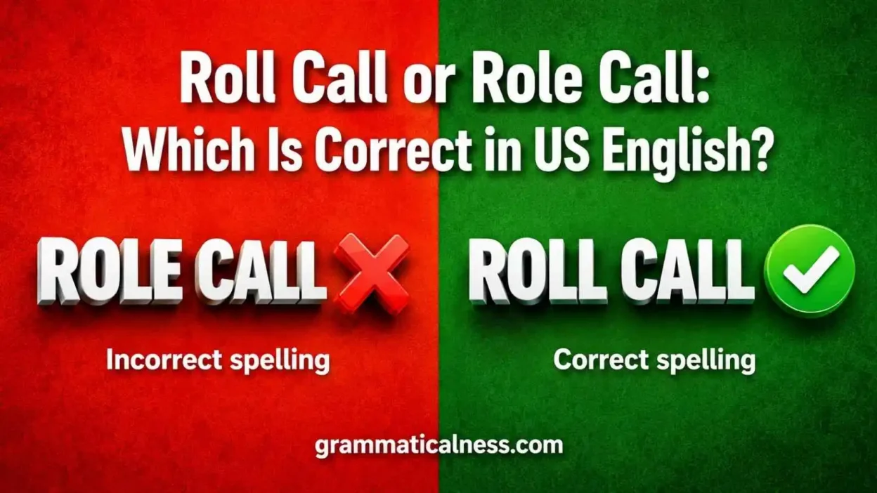 Roll Call or Role Call