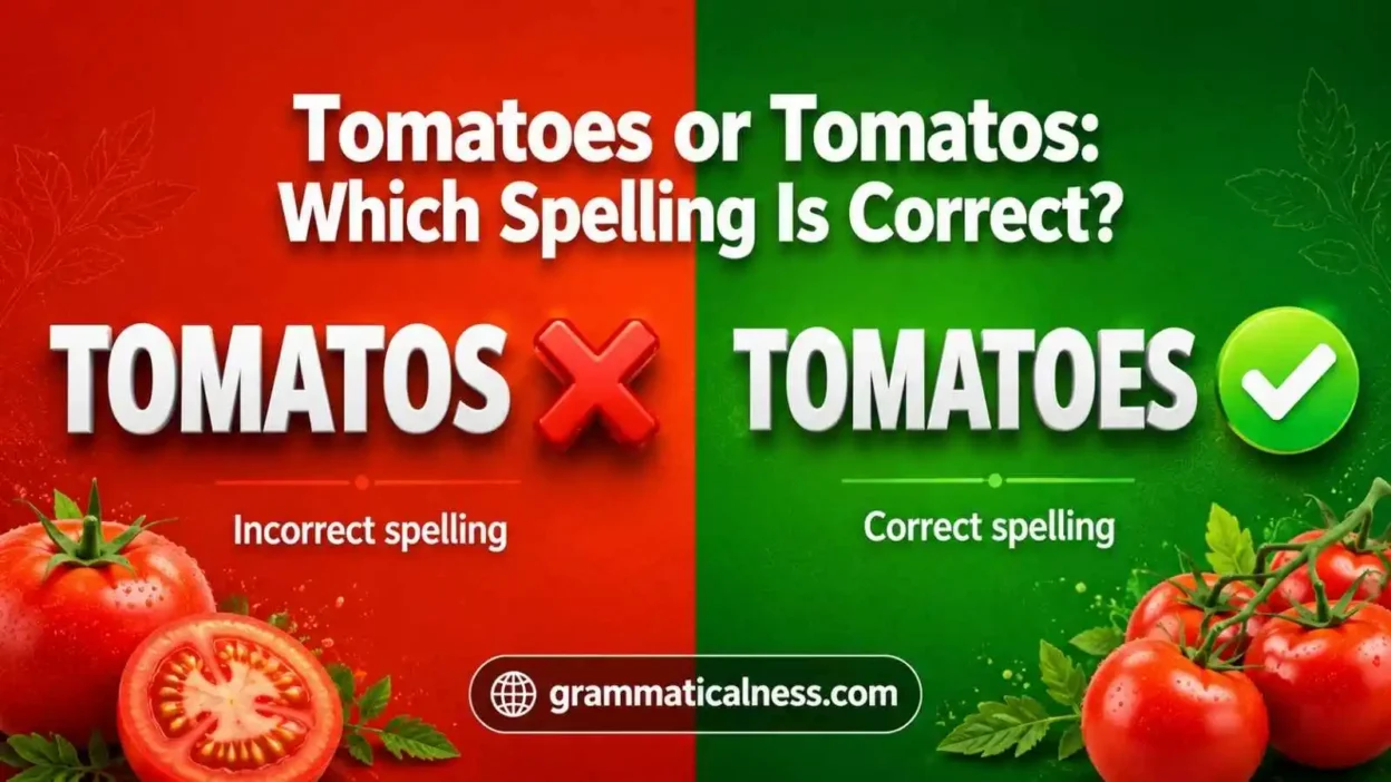 Tomatoes or Tomatos