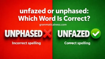 unfazed or unphased