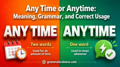 Any Time or Anytime