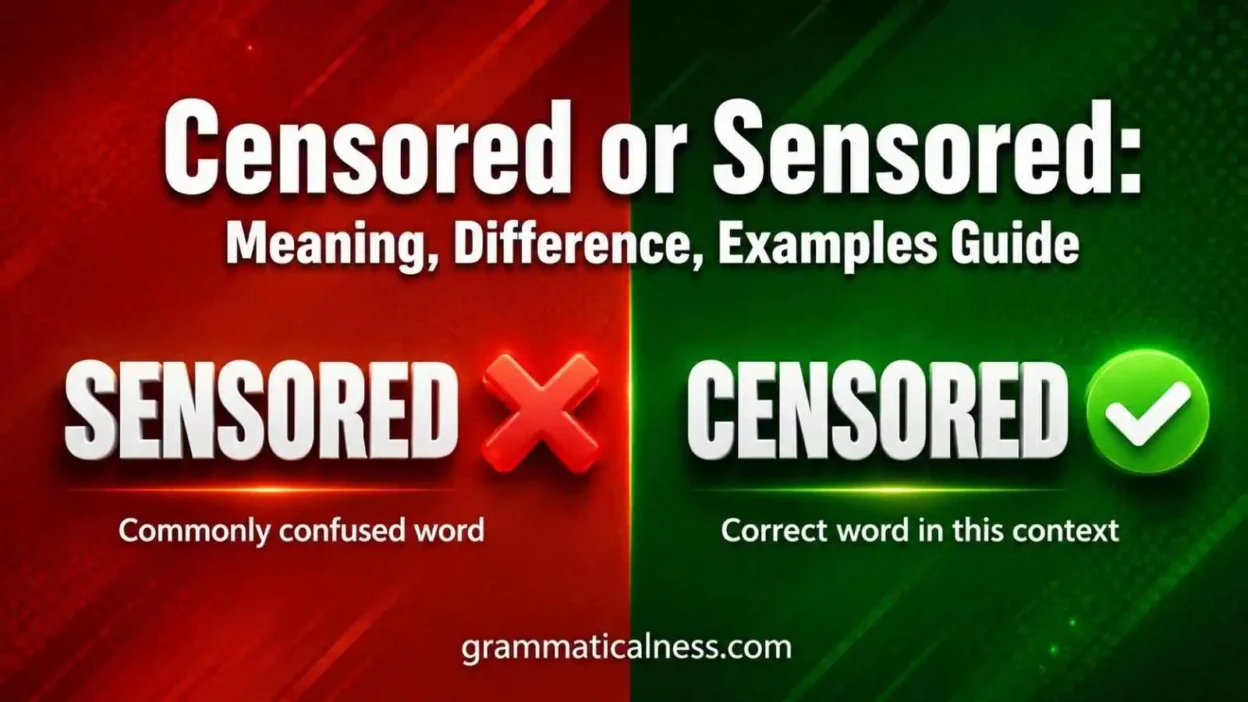 Censored or Sensored