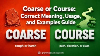 Coarse or Course