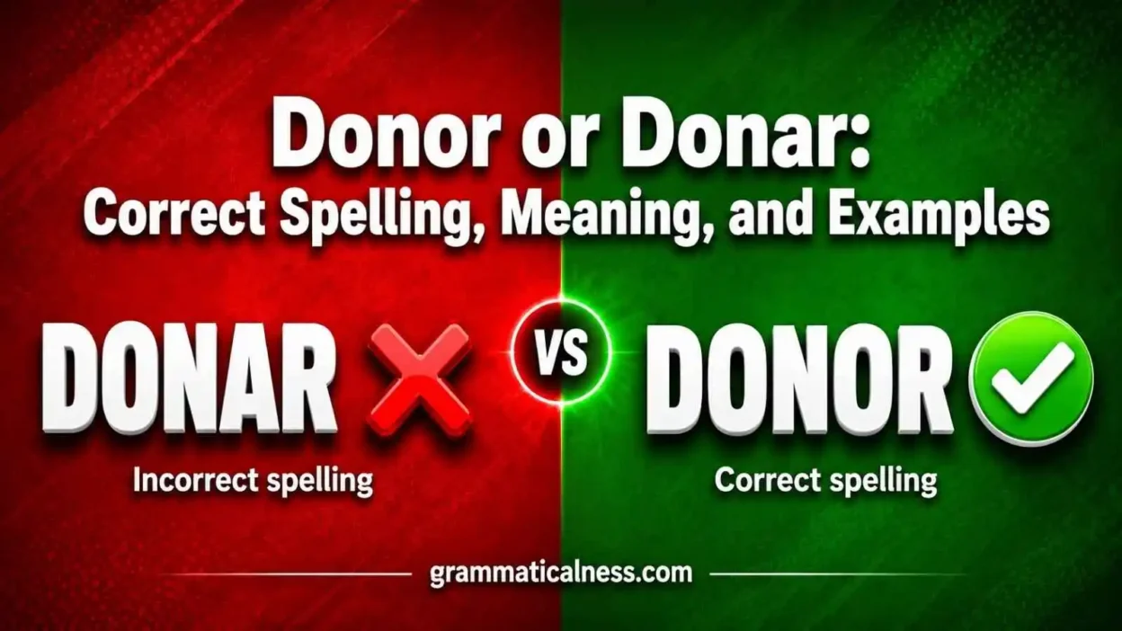 Donor or Donar