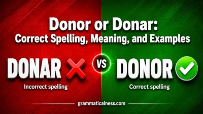 Donor or Donar