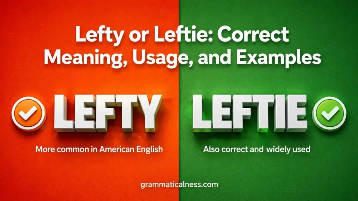 Lefty or Leftie
