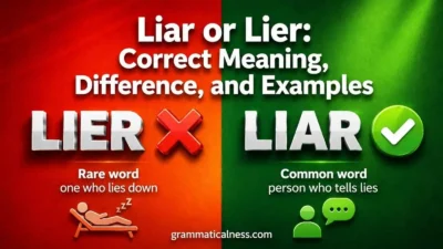 Liar or Lier