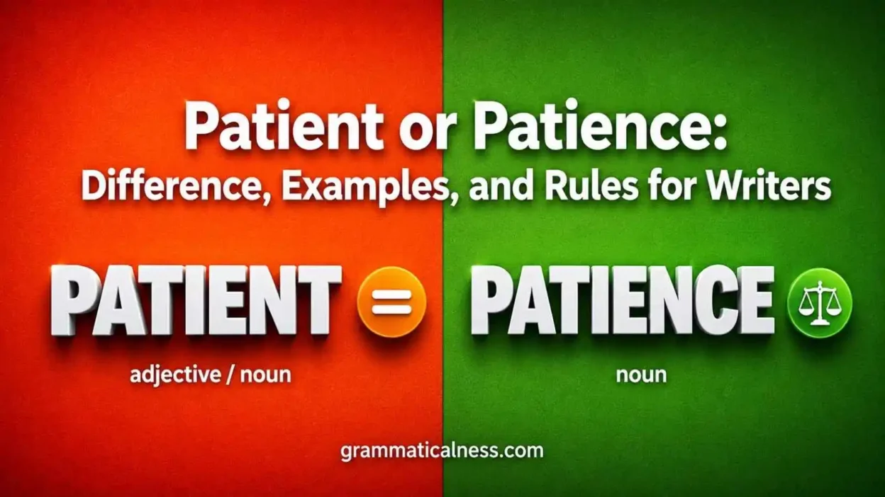 Patient or Patience