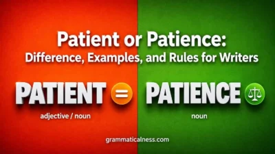 Patient or Patience