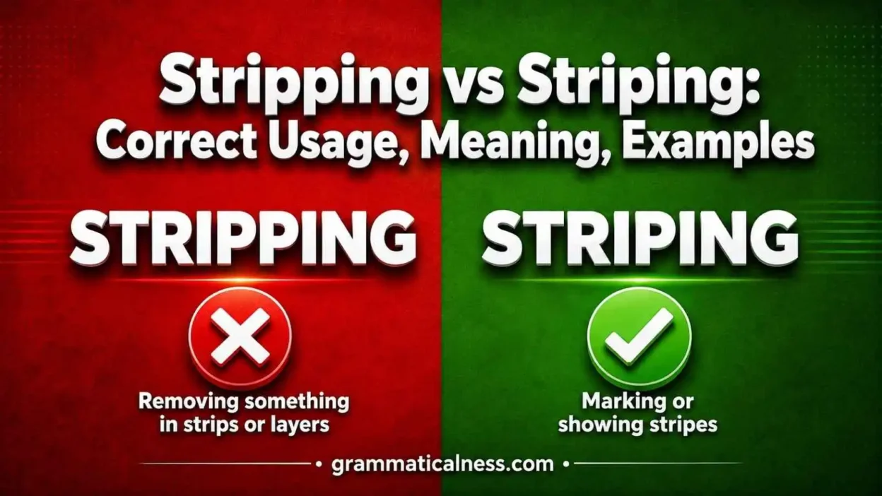 Stripping vs Striping