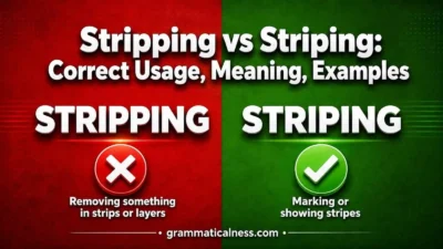 Stripping vs Striping