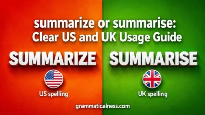 summarize or summarise