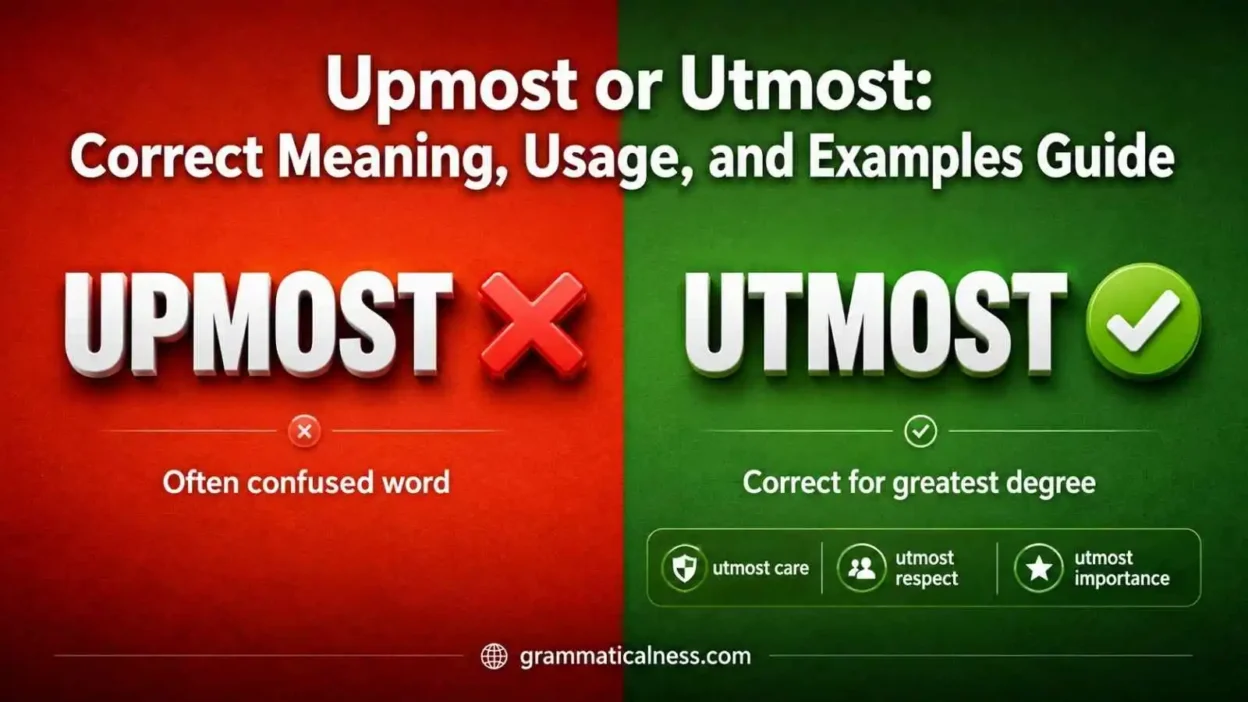 Upmost or Utmost