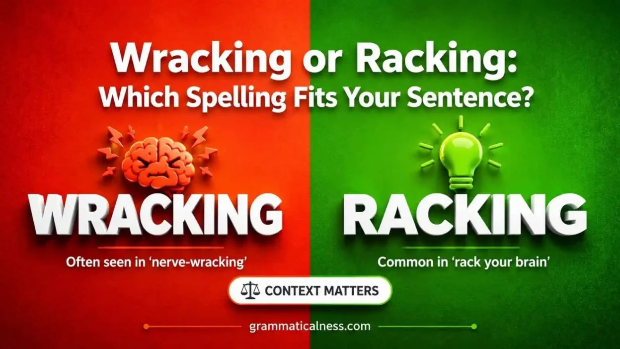 Wracking or Racking
