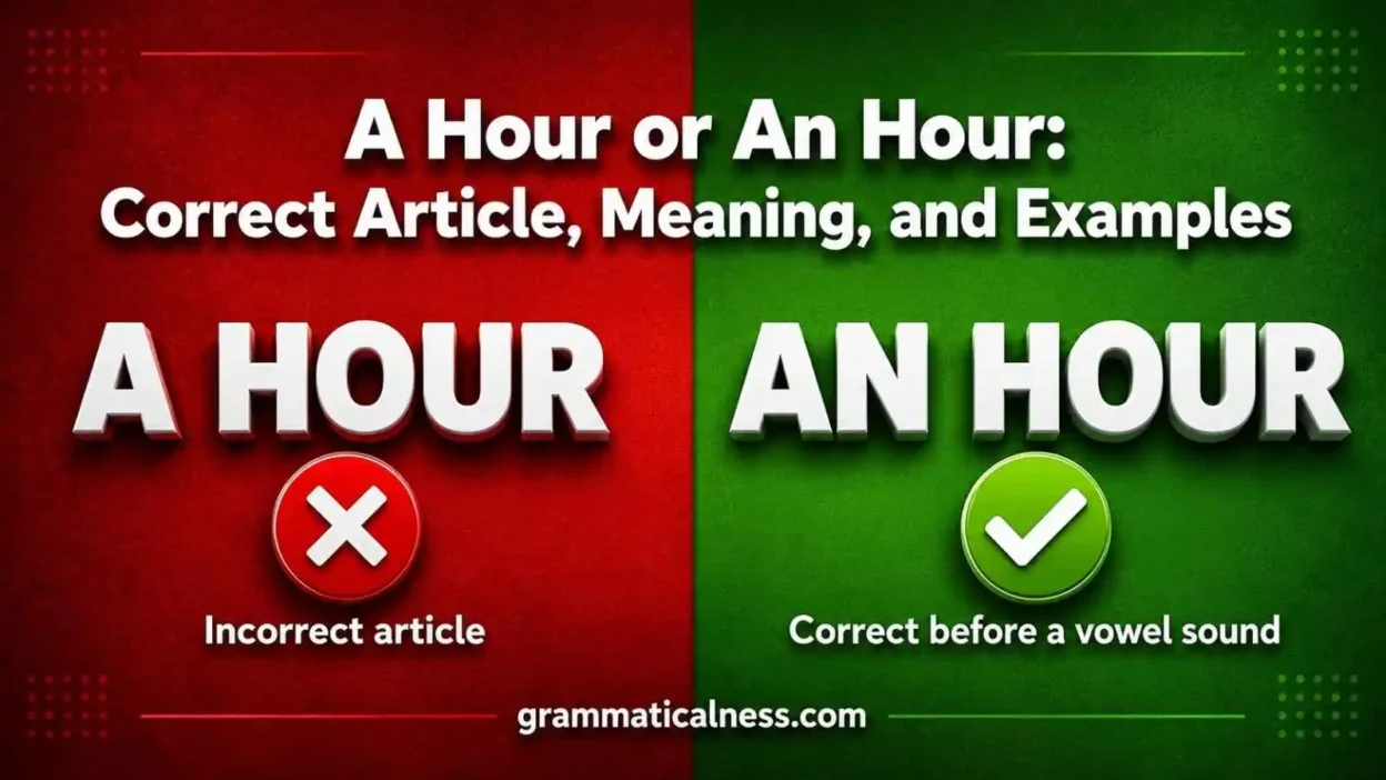 A Hour or An Hour