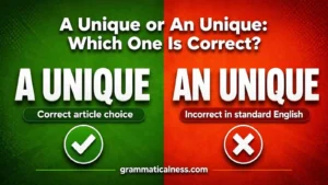 A Unique or An Unique