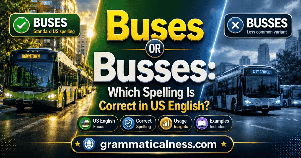 Buses or Busses