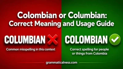 Colombian or Columbian