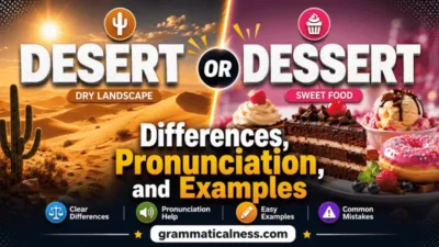 Desert or Dessert
