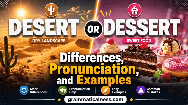 Desert or Dessert