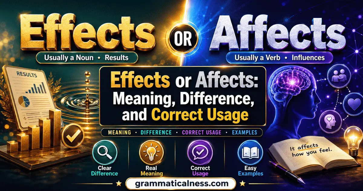 Effects or Affects