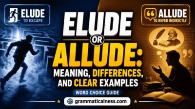 Elude or Allude