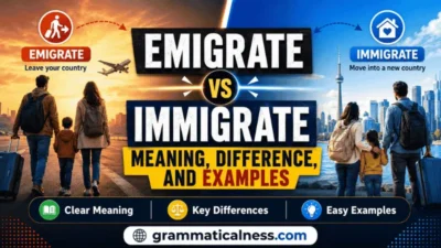 Emigrate vs Immigrate