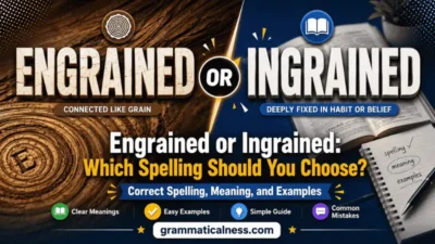Engrained or Ingrained