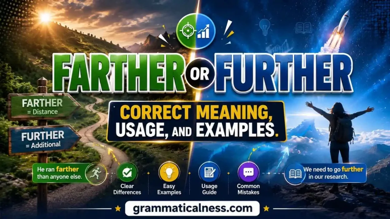 Farther or Further
