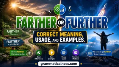 Farther or Further