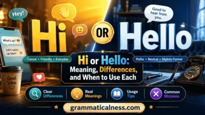 Hi or Hello