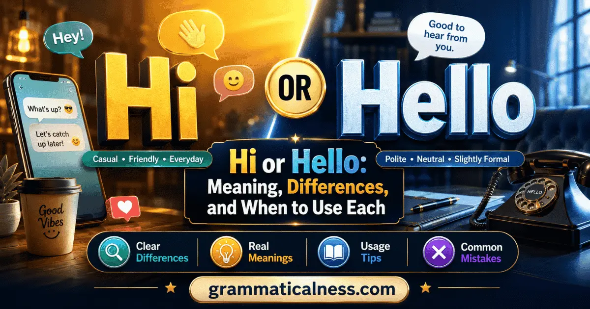 Hi or Hello