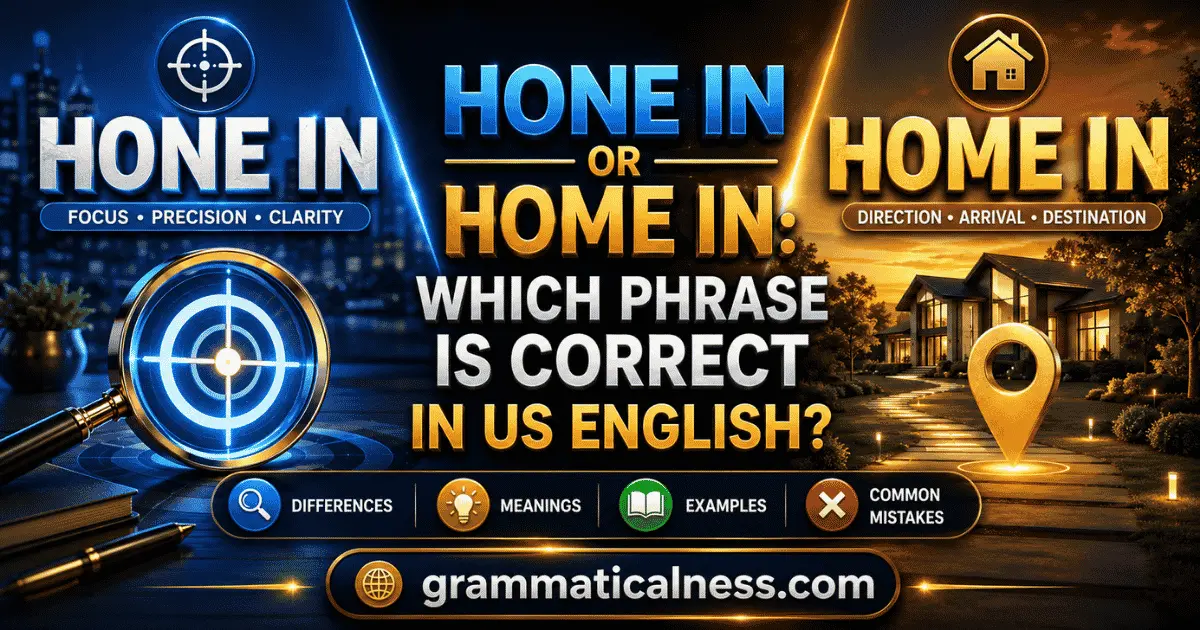 Hone In or Home In