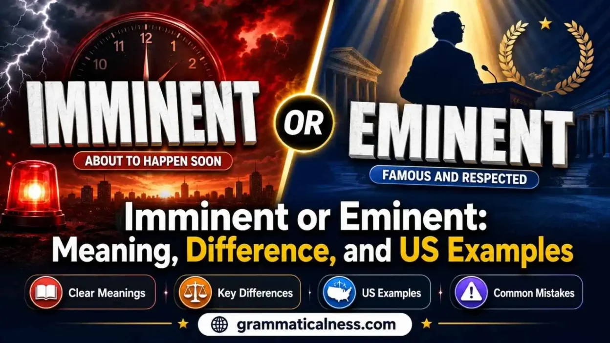 Imminent or Eminent