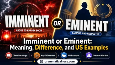 Imminent or Eminent