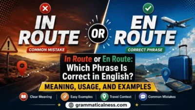 In Route or En Route