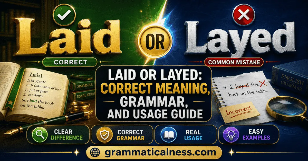 Laid or Layed
