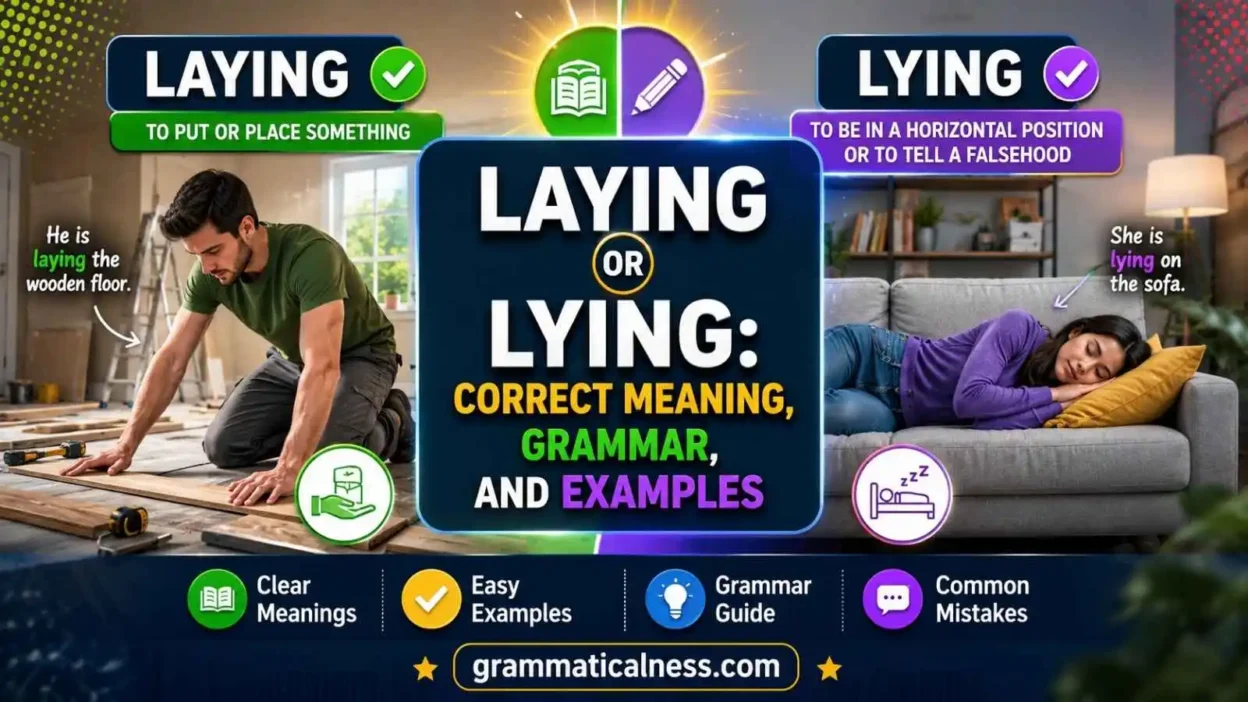 Laying or Lying